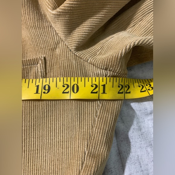 Elderado Mens Vintage Two Buttons Corduroy Blazer Jacket Tan Beige 42 - Picture 7 of 10